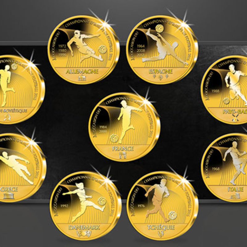 Gedenkprägungen EM 2016